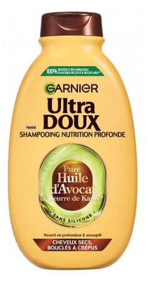 Garnier Ultra Doux Pure Huile d'Avocat & Beurre de Karité Shampooing Nourrissant 400 ml