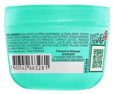 Garnier Salicylique Matte & Fresh Sorbet Hydratant Anti-Imperfections 85 ml
