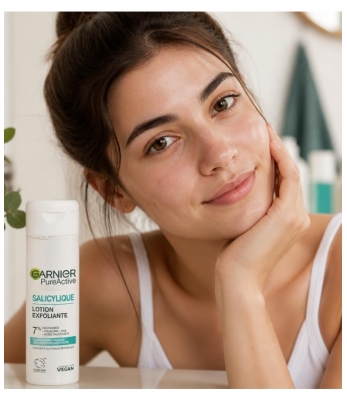 Garnier PureActive Salicylique Lotion Exfoliante Peaux Sensibles 120 ML