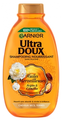 Garnier Ultra Doux Huiles Merveilleuses Shampoing Nourrissant à l'Huile d'Argan & Camélia 400 ml