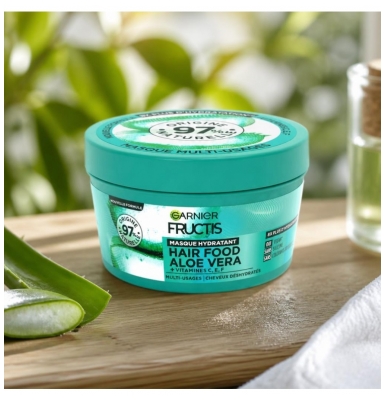 Garnier Fructis Hair Food Aloe Masque Hydratant 100H Cheveux et Cuir Chevelu Déshydratés 320 ml