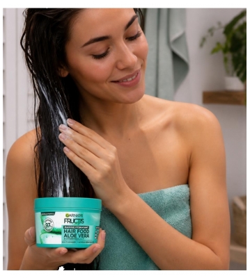 Garnier Fructis Hair Food Aloe Masque Hydratant 100H Cheveux et Cuir Chevelu Déshydratés 320 ml