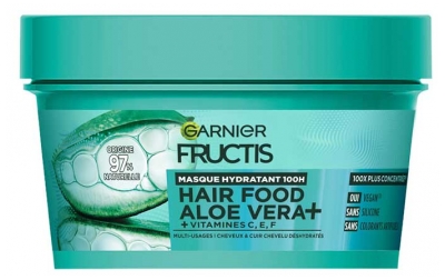 Garnier Fructis Hair Food Aloe Masque Hydratant 100H Cheveux et Cuir Chevelu Déshydratés 320 ml