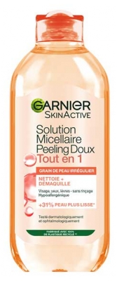 Garnier SkinActive Solution Micellaire Peeling Doux Visage Yeux et Lèvres 400 ml