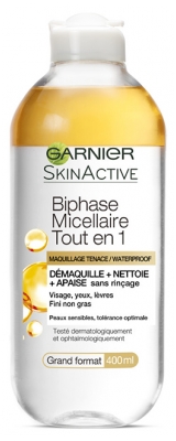 Garnier SkinActive Micellaire Biphase Nettoie et Apaise 400 ml