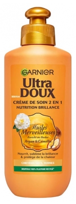 Garnier Ultra Doux Crème de Soin 2en1 Nutrition Brillance 200 ml