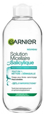 Garnier Solution Micellaire Salicylique Peaux Grasses à Tendance Acnéique 400 ml