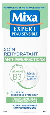 Mixa Soin Réhydratant Anti-Imperfections Peaux Sensibles à Imperfections 50 ml