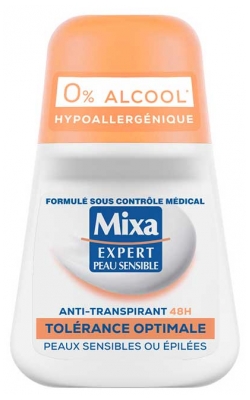 Mixa Expert Peau Sensible Anti-Transpirant 48H Roll-On Tolérance Optimale 50 ml