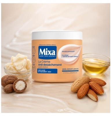 Mixa La Crème Anti-Dessèchement Peaux Sèches 400 ml
