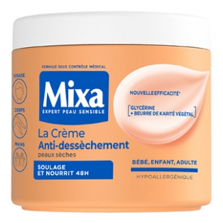 Mixa La Crème Anti-Dessèchement Peaux Sèches 400 ml