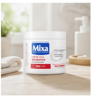 Mixa Crème Cica Réparation Peaux Très Sèches et Rugueuses 400 ml