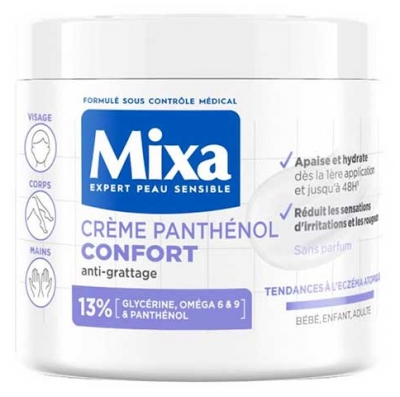 Mixa Crème Panthénol Confort Peaux à Tendance à l'Eczéma Atopique 400 ml
