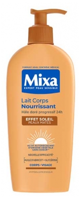 Mixa Lait Corps Nourrissant Peaux Mates Effet Soleil 250 ml
