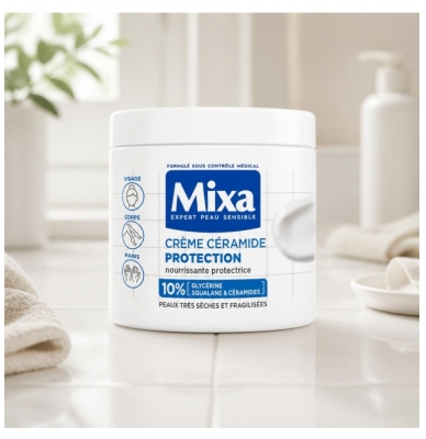 Mixa Crème Céramide Protection Peaux Très Sèches et Fragilisées 400 ml