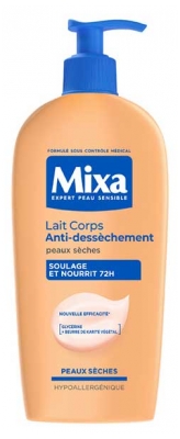 Mixa Lait Corps Antidessèchement Peaux Sèches 400 ml
