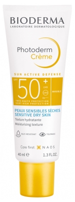 Bioderma Photoderm Crème Solaire Invisible Peaux Sensibles Sèches Spf50+