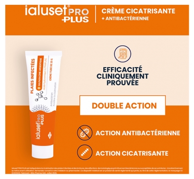 IBSA IALUSET PRO Plus pour les Plaies Infectées 25 g