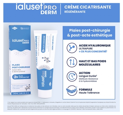 IBSA IALUSET PRO Derm pour les Plaies Post-Chirurgie 25 g