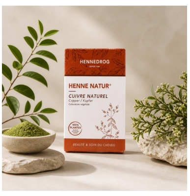 Hennedrog Henné Nature Cuivre Naturel Coloration Végétale 90 g