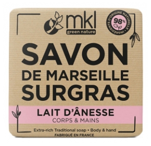 MKL Green Nature Savon de Marseille Surgras Lait d'Ânesse 100 Grammes