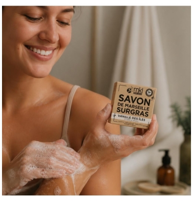 MKL Green Nature Savon de Marseille Surgras Vanille des Îles 100 Grammes