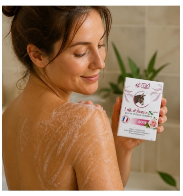 Mkl Green Nature Ls11 Savon Surgras Lait d'Ânesse Bio 100 g Rose