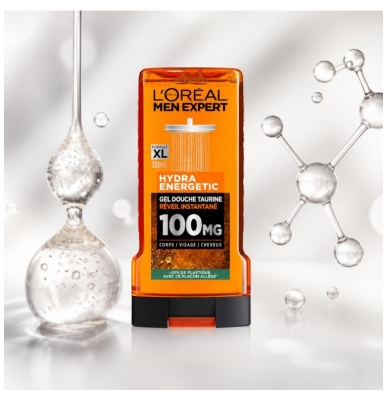 L'Oréal Paris Men Expert Hydra Energetic Gel Douche Taurine 100 mg 300 ML