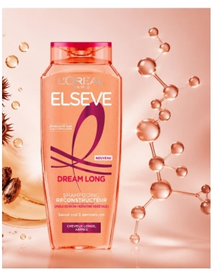 L'Oréal Paris Elseve Dream Long Shampoing Reconstructeur Cheveux Longs Abîmés 250 ml