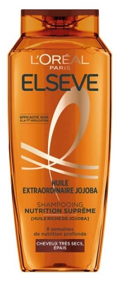 L'Oréal Paris Elseve Huile Extraordinaire Jojoba Shampoing Nutrition Suprême Cheveux Très Sec 250 ml