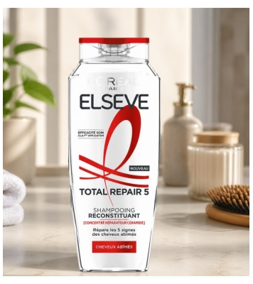 L'Oréal Paris Elseve Total Repair 5 Shampoing Reconstituant Cheveux Abîmés 300 ml