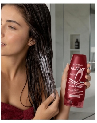 L'Oréal Paris Elseve Full Resist Après-Shampooing Bouclier Anti-Casse Démêlant 200 ml
