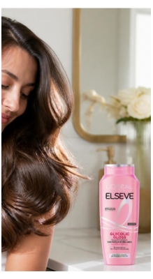 L'Oréal Paris Elseve Glycolic Gloss Shampoing Sublimateur de Brillance Cheveux Ternes 250 ml
