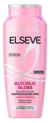 L'Oréal Paris Elseve Glycolic Gloss Shampoing Sublimateur de Brillance Cheveux Ternes 250 ml