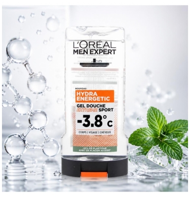 L'Oréal Paris Men Expert Hydra Energetic Gel Douche Extreme Sport -3,8°C 300 ML