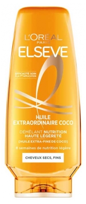 L'Oréal Paris Elseve Huile Extraordinaire Nutrition Haute Légèreté à l'Huile Extra-Fine de Coco 200 ml