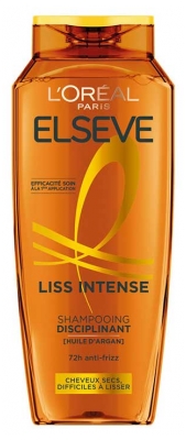 L'Oréal Paris Elseve Liss Intense Shampoing Disciplinant Cheveux Secs Difficile à Lisser 300 ml