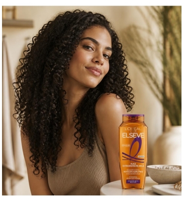 L'Oréal Paris Elseve Huile Extraordinaire Amla Shampoing Boucles Sublimes Cheveux Secs Bouclés 250 ml