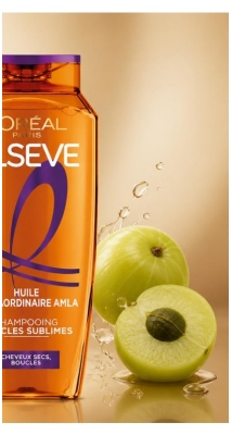 L'Oréal Paris Elseve Huile Extraordinaire Amla Shampoing Boucles Sublimes Cheveux Secs Bouclés 250 ml