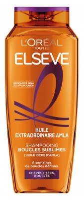 L'Oréal Paris Elseve Huile Extraordinaire Amla Shampoing Boucles Sublimes Cheveux Secs Bouclés 250 ml