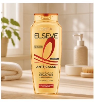 L'Oréal Paris Elseve Anti-Casse Shampoing Réparateur Cheveux Fragiles et Cassants 300 ml