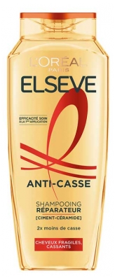 L'Oréal Paris Elseve Anti-Casse Shampoing Réparateur Cheveux Fragiles et Cassants 300 ml
