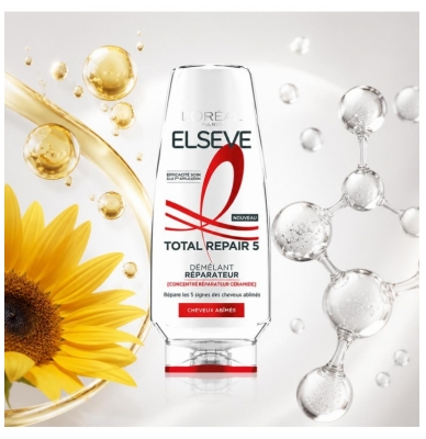 L'Oréal Paris Elseve Total Repair 5 Démêlant Réparateur Cheveux Abîmés 250 ml