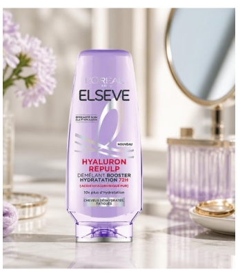 L'Oréal Paris Elseve Hyaluron Repulp Après Shampoing Démêlant Hydratation 72H 200 ml