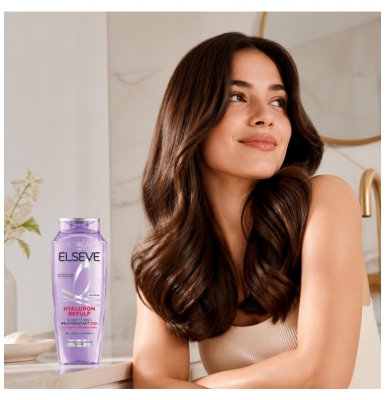 L'Oréal Paris Elseve Hyaluron Repulp Shampoing Ré-Hydratant 72H Cheveux Déshydratés Fatigués 250 ml
