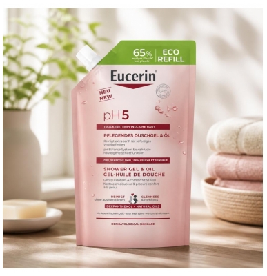 Eucerin pH5 Gel-Huile de Douche Eco Recharge 400 ML