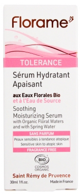 Florame Tolérance Sérum Hydratant Apaisant Peaux Sensibles à Tendance Atopique Bio 30 ml