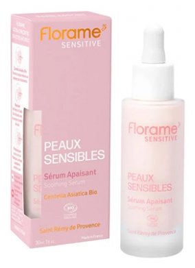 Florame Sensitive Sérum Apaisant Peaux Sensibles Centella Asiatica Bio 30 ml