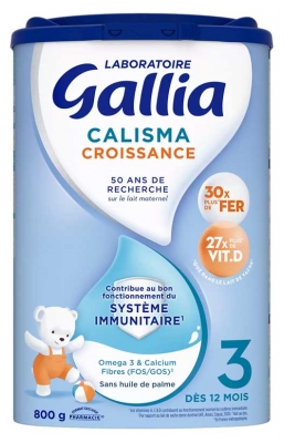 Gallia Calisma Croissance 3ème Âge Dès 12 Mois 830 g