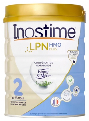 Inostime LPN HMO Plus 2ème Âge 800 g pour 6 à 12 Mois (à consommer de préférence avant le 27/12/2026)